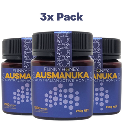 MGO 1500+ Australian Manuka Honey - 250g. 3 x Value pack