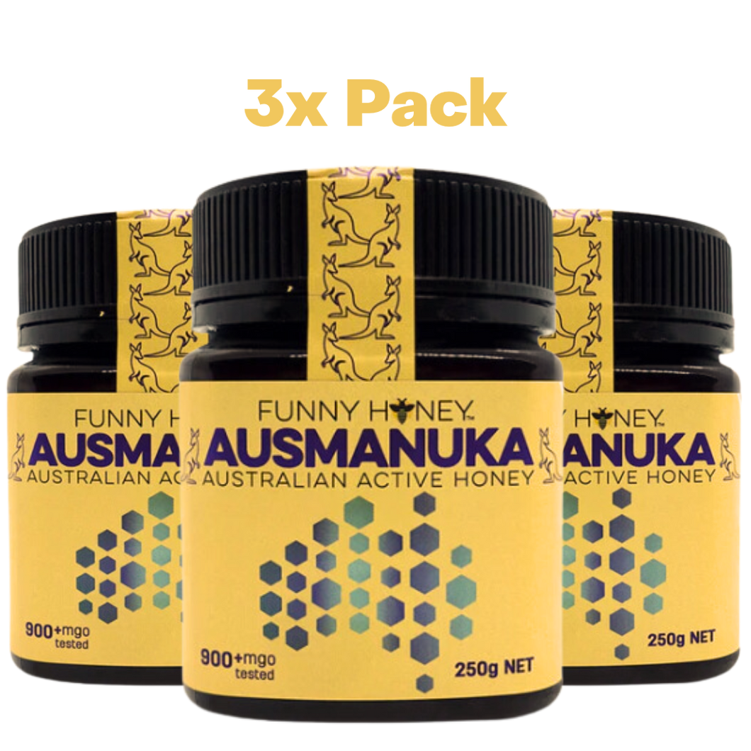 900+ MGO Australian Manuka Honey - 250g | 3 x Value Pack